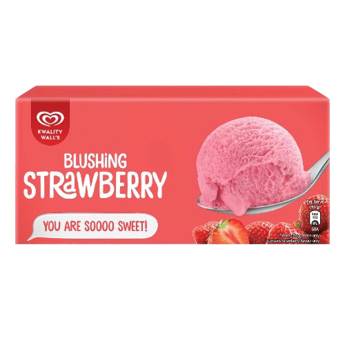 Kwality Walls Party Pack Carton Strawberry 700ml