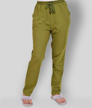 NUEVOSDAMAS - Green Cotton Women's Nightwear Pyjama