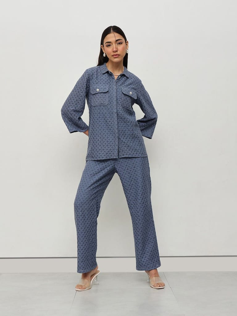 Schiffli Co-ord Set