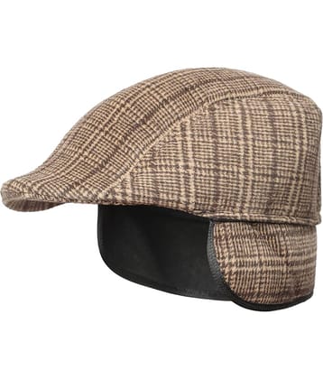 Zacharias - Brown Woollen Men's Cap ( Pack of 1 )