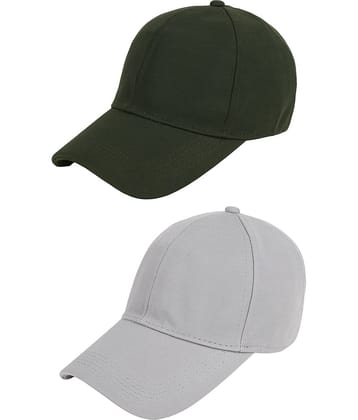 Zacharias - Multi Color Cotton Blend Men's Cap ( Pack of 2 )