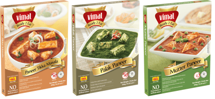VIMAL Ready to Cook and EatCombo Pack Of Paneer Tikka Masala/Palak Paneer/Mutter Paneer Instant Mix Vegetarian with No Added Preservative And Colours - 300g Each (Pack of 3)