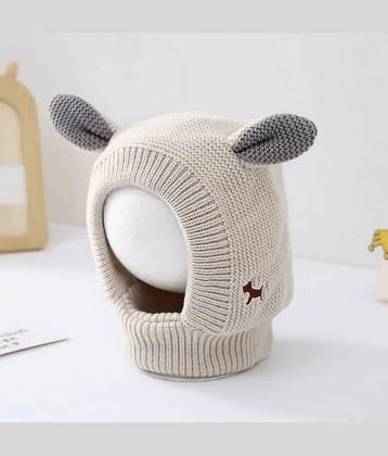 Infispace Pack of 1 Unisex for Baby Winter Caps ( Beige )