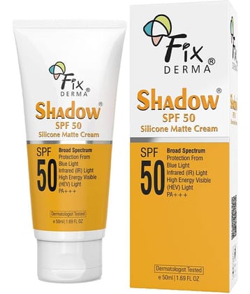 Fixderma SPF 50 Silicone Matte Cream, Sunscreen for Acne Prone Oily Skin 50 ml, (Pack of 1)