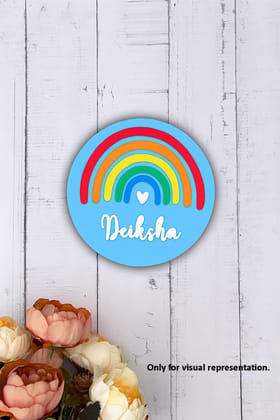 Dbeautify's Personalized MDF Rainbow Name Plate