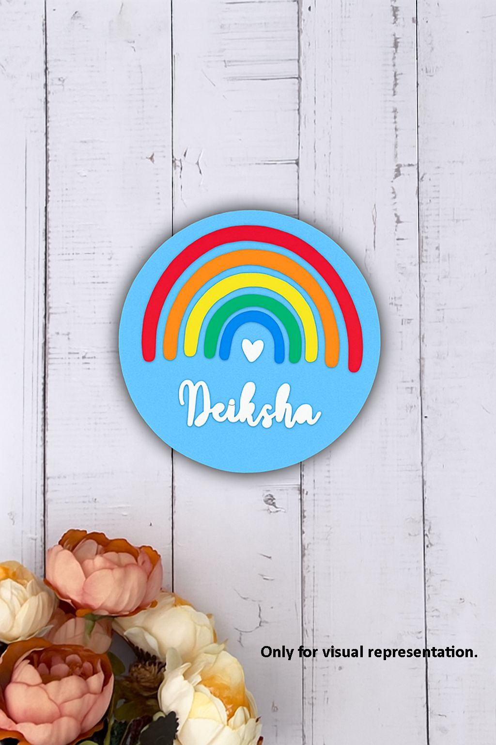 Dbeautify's Personalized MDF Rainbow Name Plate