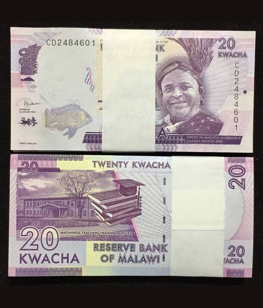 Malawi 20 kwacha serial 100 pcs GEM UNC 1 PACKET