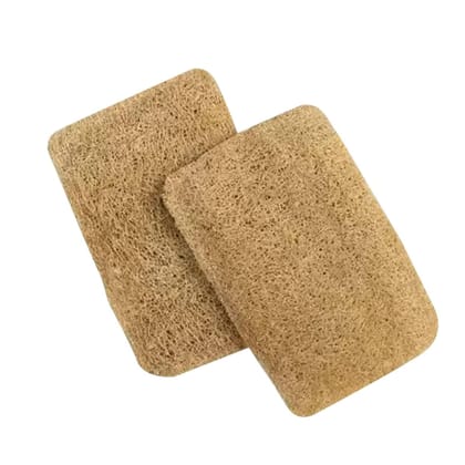 TANMAN ORGANICS 100% Natural Natural Sun Dried Bath Loofah | Body Sponge and Scrubber for Men and Women | Eco-Friendly | Biodegradable | Organic Exfoliating Luffa Scrubber | Pack Of 1