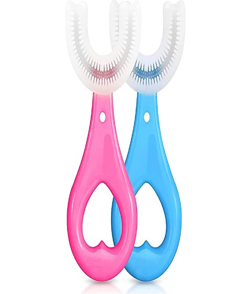 KAVYA ENTERPRISE Multi-Colour Silicone Baby Toothbrush ( 1 pcs )