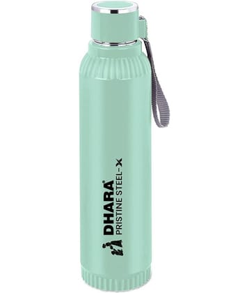 Dhara Stainless Steel Quench Blue Stainless Steel Water Bottle 700 mL ( Set of 1 )