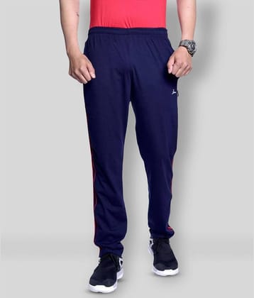 Zeffit - Navy Blue Cotton Blend Men's Trackpants ( Pack of 1 )
