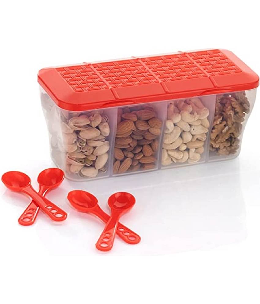 Analog kitchenware - Pickle PET Red Pickle Container ( Set of 1 )