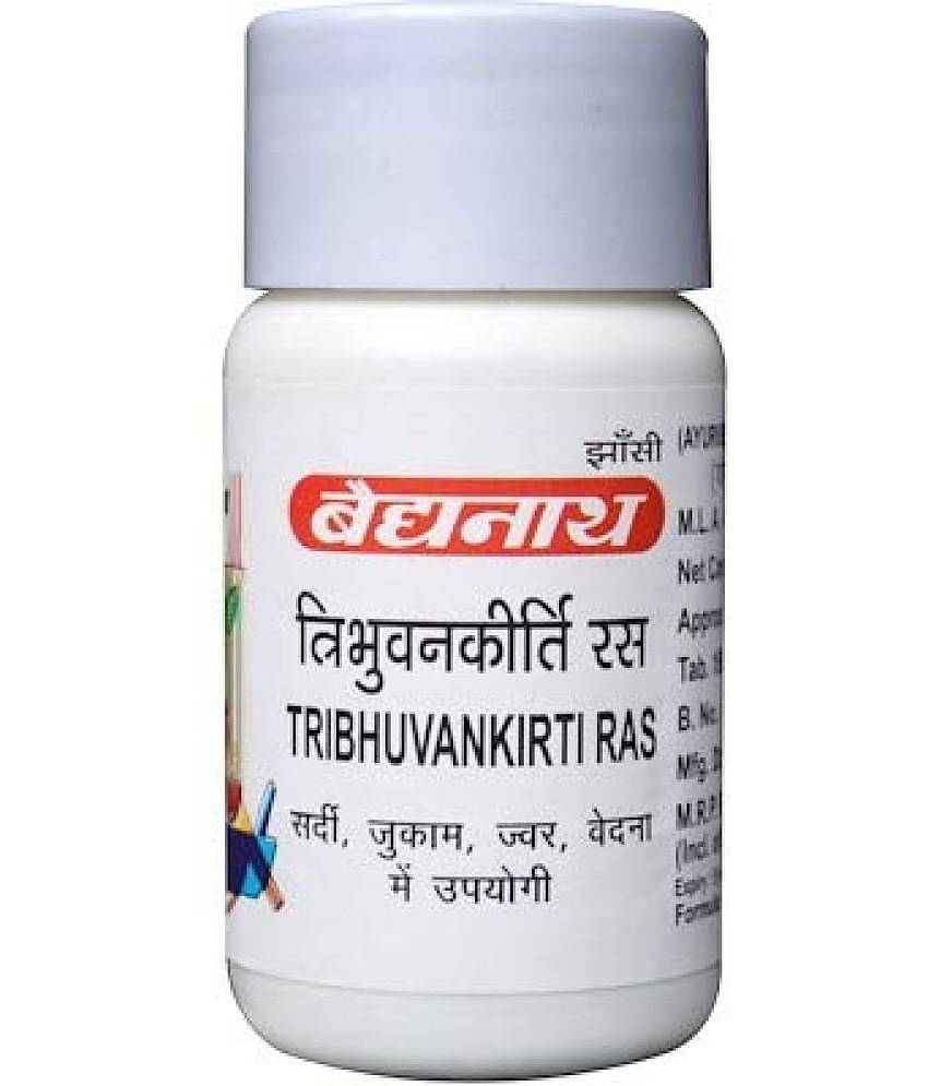 Baidyanath Tribhuvankirti Ras 80 Tablets (Pack of 3)