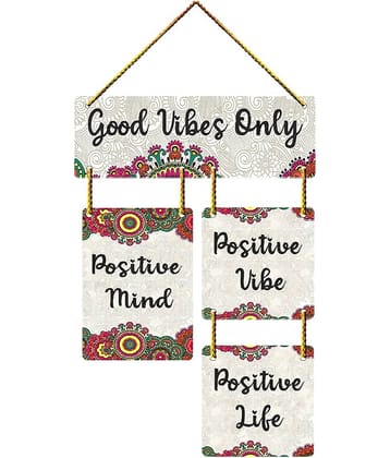 Motivational Wall Hanging for Home Decoration Wall Sculpture Wall Stickers Life Quotes Good Vibes Only Door Hanging Living Room Decor Diwali Decoration Gift Under 100 Festival Decorative Items Wallpapers
