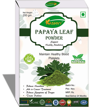 Kashvy Papaya Leaf Powder 200 Gm Pack of 1