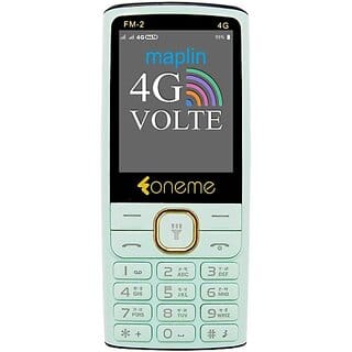 Oneme Fm02-4G (Dual Sim, 6.1 Cm (2.4 Inch) Display, 3000 Mah Battery, Green)
