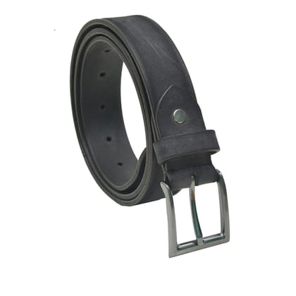 Random Genuine Leather Harness Two Tone Belt For Men Black