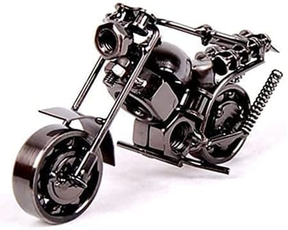 Black Silver Iron Mini Bike For Home Decor Decorative Showpiece Showcase(5X3-Inches)