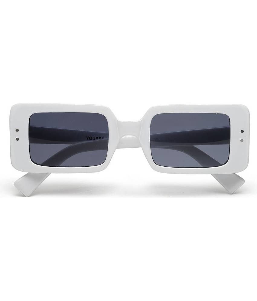 YourSpex - White Rectangular Sunglasses ( Pack of 1 )