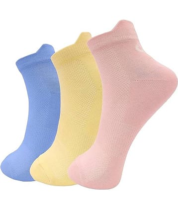XJARVIS Pack of 3 Men's Cotton Blend Ankle Length Socks ( Multicolor )