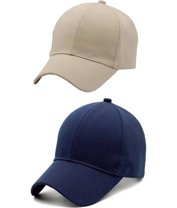 Zacharias - 100% Cotton Multi Color Men's Cap ( Pack of 2 )