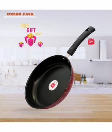 LAZYWINDOW Nonstick Fry Pan Hard Anodised Non-Stick Fry Pan ( Pack of 1 )