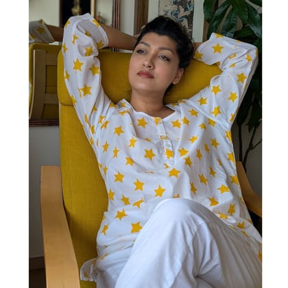 Cotton Night Suit for Women | Stars-S