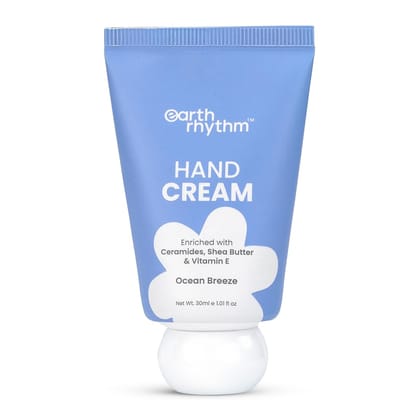 Earth Rhythm Softening Hand Cream, Locks Moisture with Ceramides, Fast Absorbing, No Silicones - Ocean Breeze Earth Rhythm Softening Hand Cream, Locks Moisture with Ceramides, Fast Absorbing, No Silicones - Ocean Breeze - Blue / 30 g (Pack of 1)