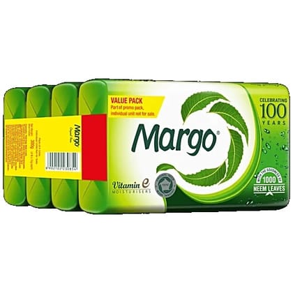 Margo Original Neem Soap With Goodness Of 1000 Neem Leaves, 75 g 4x75 g
