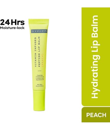 Hyphen Vitamin Infused Peptide Lip Balm- Peach 10 gm (Pack of 1)