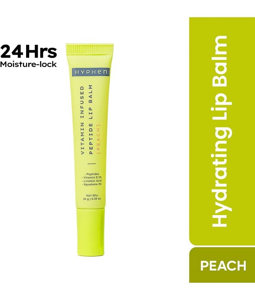Hyphen Vitamin Infused Peptide Lip Balm- Peach 10 gm (Pack of 1)