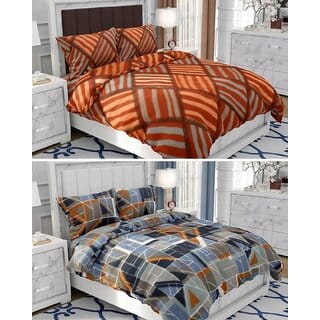 BEDZY Polar Fleece Winter Warm Double Bedsheet | Set of 2 Bedsheets