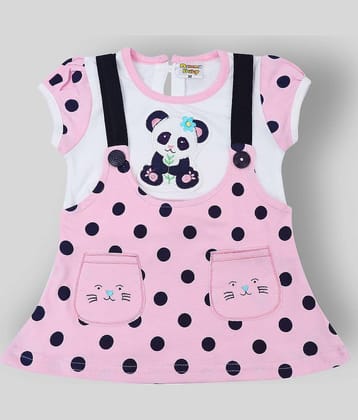 NammaBaby Pack of 1 Baby Girls Cotton Blend Dresses ( Pink )