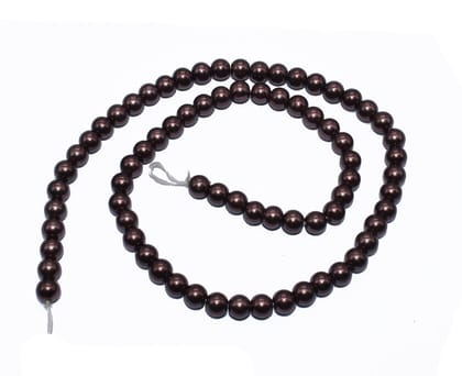 Natural Freshwater Round Pearl Oysters Loose Beads for  Craft & Jewelry Making.  FWP-068-Per String Of Approx 66 Pcs / 6 MM