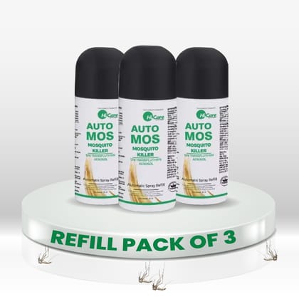 HiCare Services Automos Refill Mosquito Vaporiser - Pack of 3