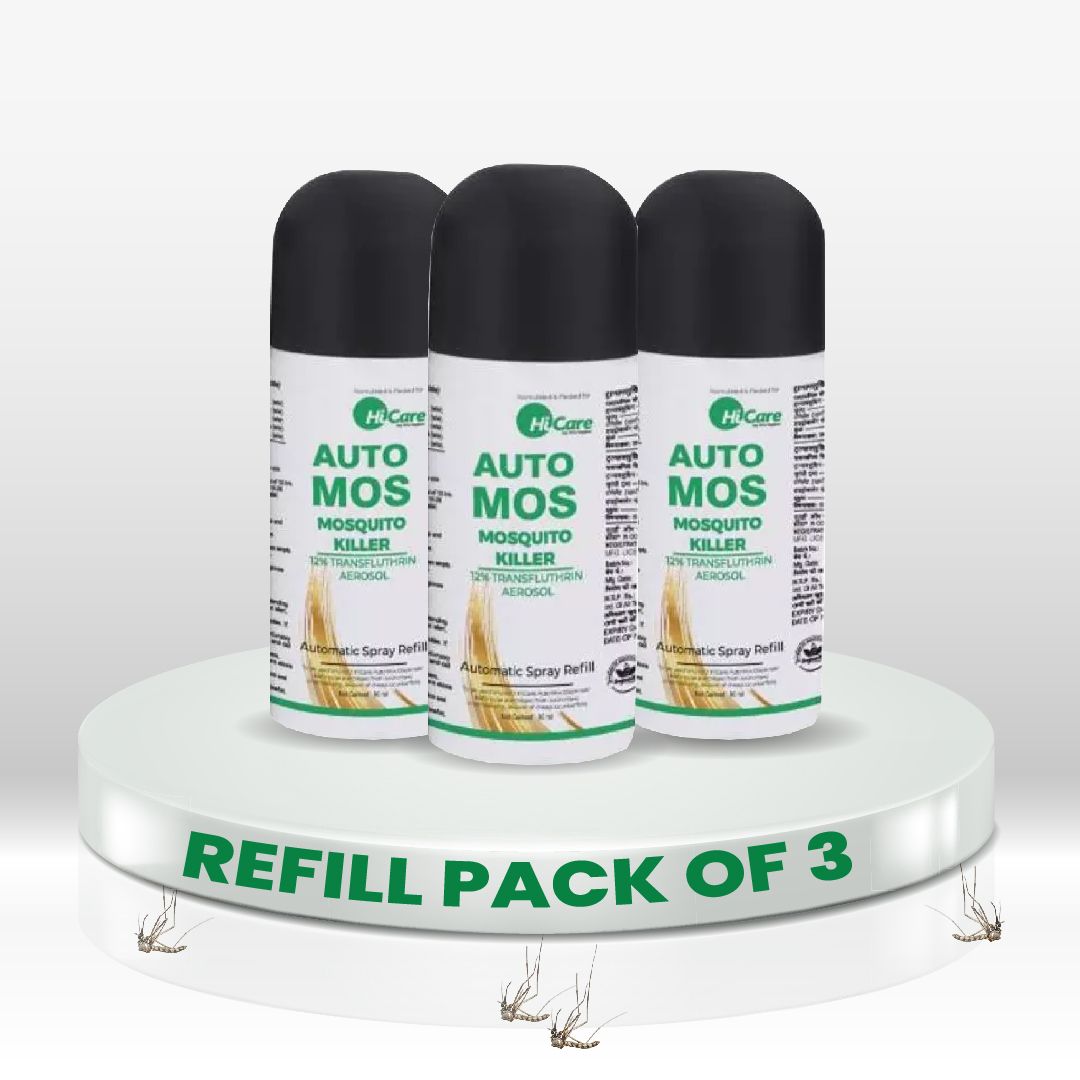 HiCare Services Automos Refill Mosquito Vaporiser - Pack of 3
