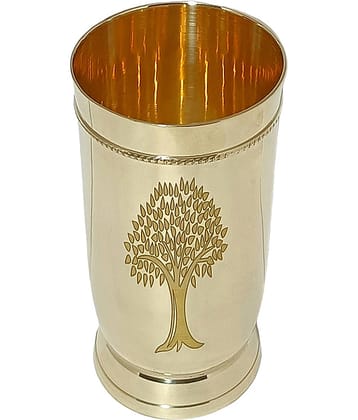 A & H ENTERPRISES - Heavy Water Brass Glasses 250 ml ( Pack of 1 )