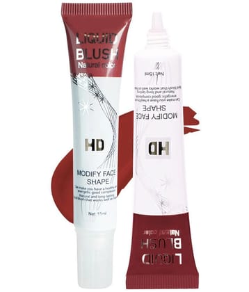 Adbeni Liquid Blusher 15gm, Effortless Glow & Long-Lasting, Easy To Blend, (02-Blissful Blush)