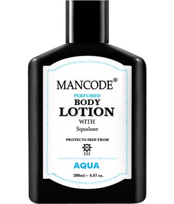 Mancode body Lotion for man Aqua Body lotion with squalane Hand Lotion 200 mL