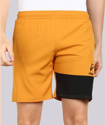 SLAGEN - Mustard Polyester Men's Running Shorts ( Pack of 1 )