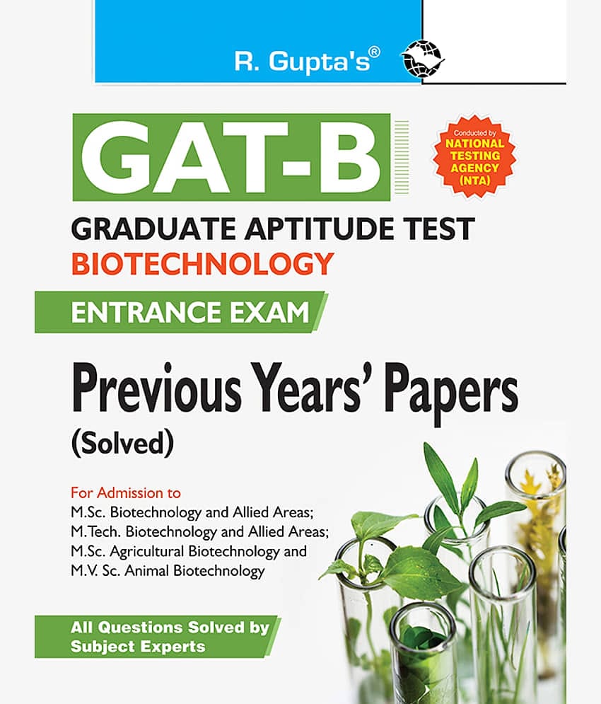Graduate Aptitude Test-Biotechnology (GAT-B) Previous Years' Paper (Solved)