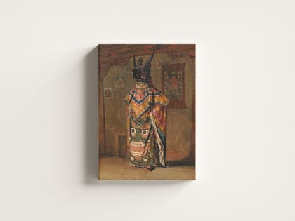 FURNISHUB Buddhist Lama at a Feast at Pemionchi Monastery Sikkim (1875) Vasily Vereshchagin | Captivating Wall Art Painting Home Decor | Buddha Painting