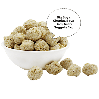 Big Soya Chunks, Soya Badi, Nutri Nuggets, Soya Bari 1kg