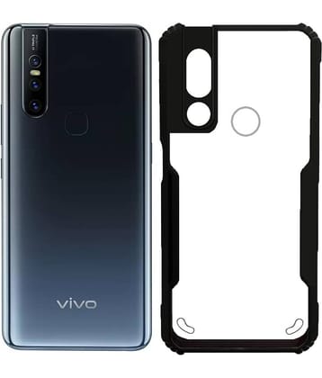 VAKIBO Plain Cases Compatible For Rubber Vivo V15 ( Pack of 1 )
