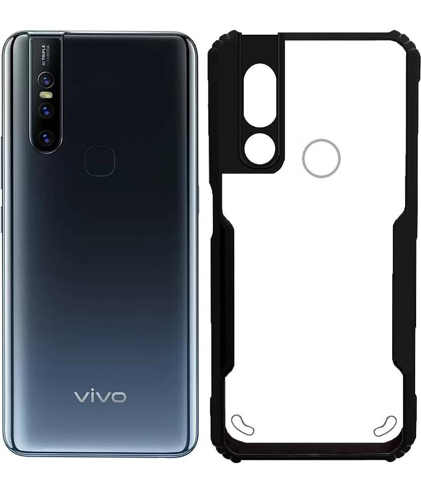 VAKIBO Plain Cases Compatible For Rubber Vivo V15 ( Pack of 1 )