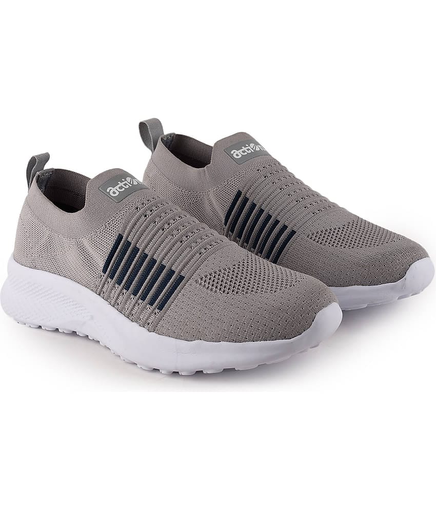 Action Sports Shoes Gray Men's Sports Running Shoes