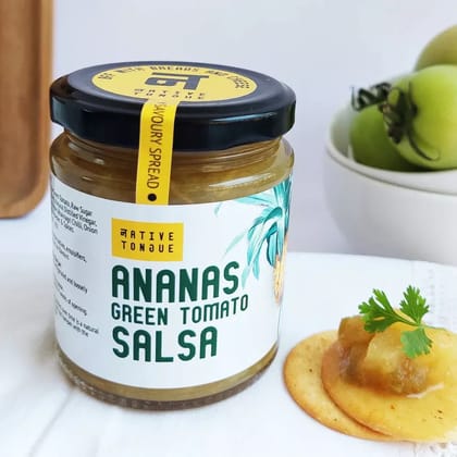 Native Tongue Pineapple Salsa Verde 200g - Tangy Green Salsa with a Sweet Pineapple Twist