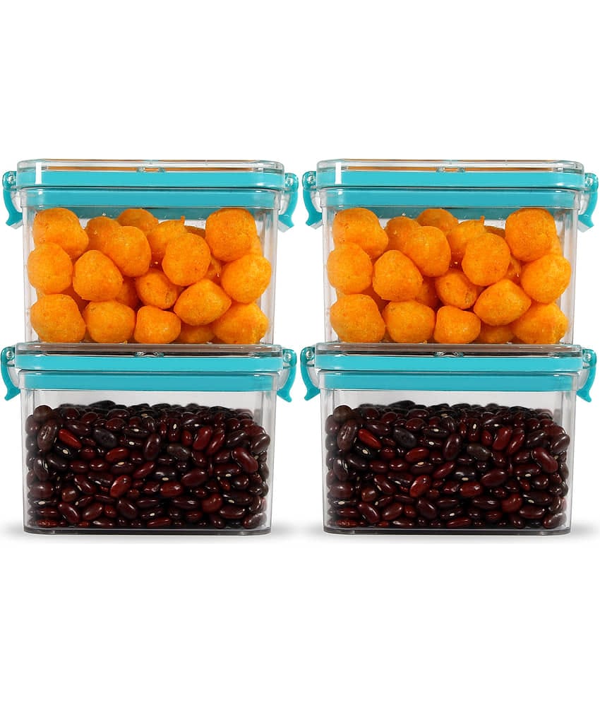 PearlPet - PET Blue Food Container ( Set of 4 - 400 ml )