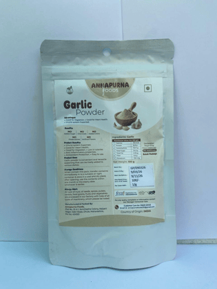 Annapurna Foods Garlic Powder (100g) | Pure & Natural | Culinary Seasoning