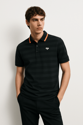 Heavy Black Classic Polo Heavy Black Classic Polo